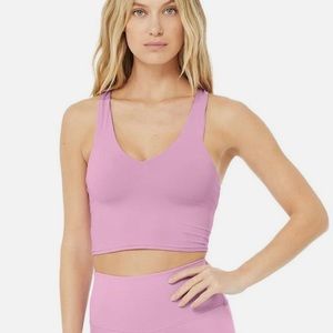 Alo Yoga AIRBRUSH REAL BRA TANK  
Pink Lavender